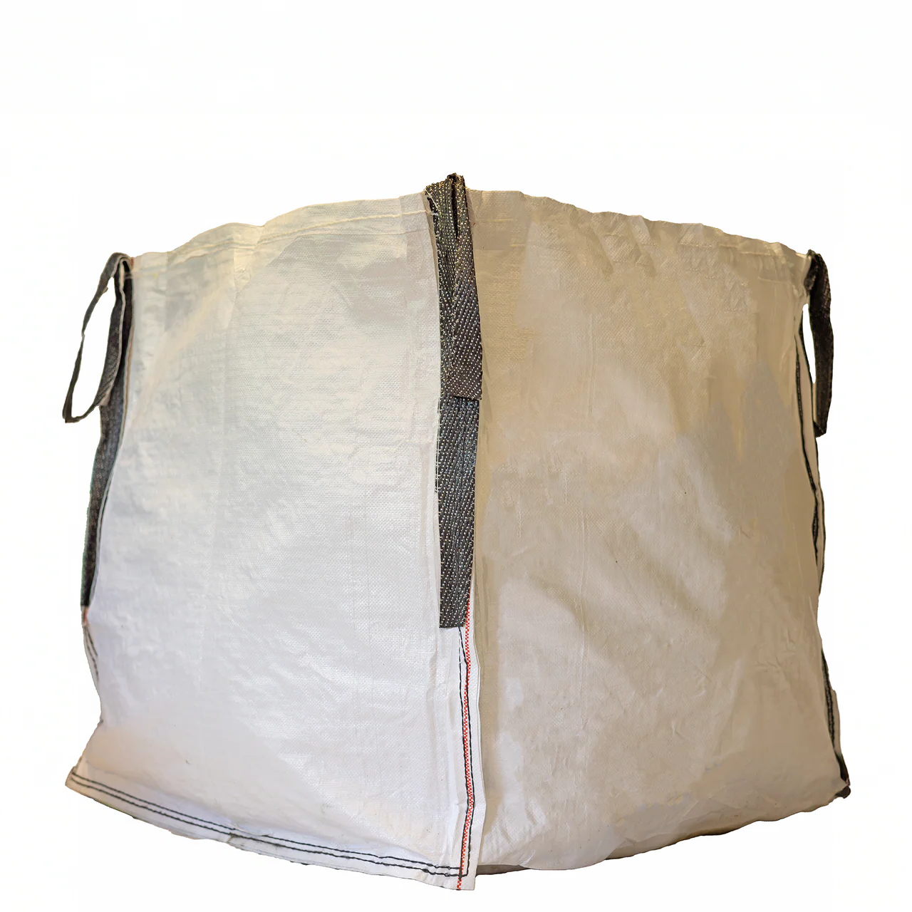 Stack of 130gsm one tonne bulk bags, 86cm cube, for industrial storage and transport.