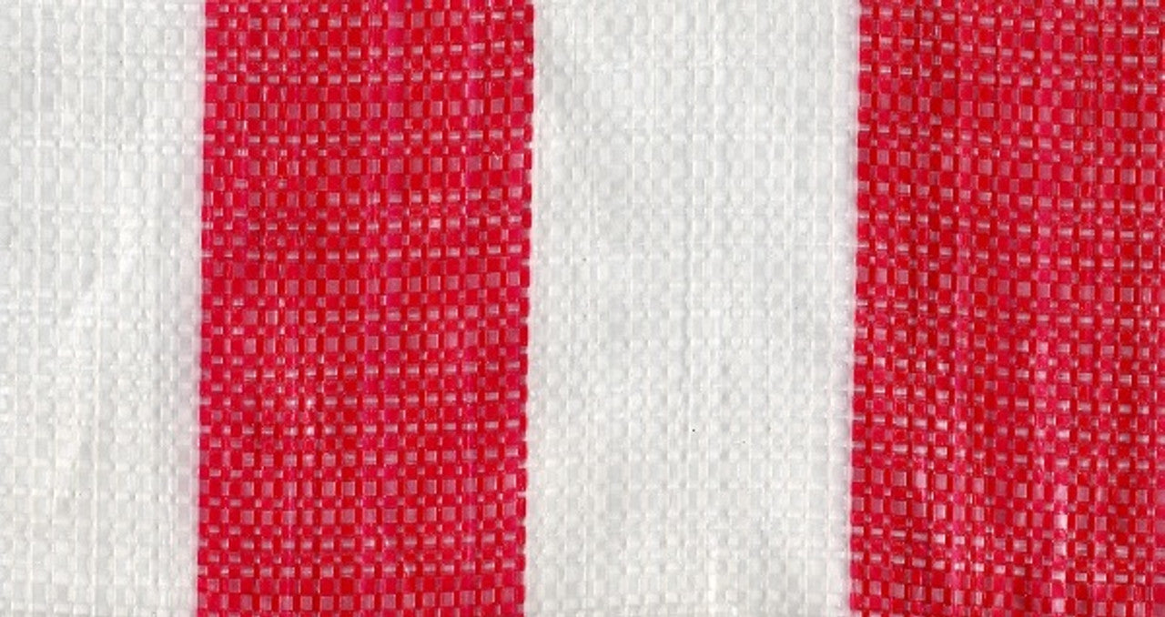 170gsm heavy-duty striped tarpaulin providing coverage for industrial or outdoor use.