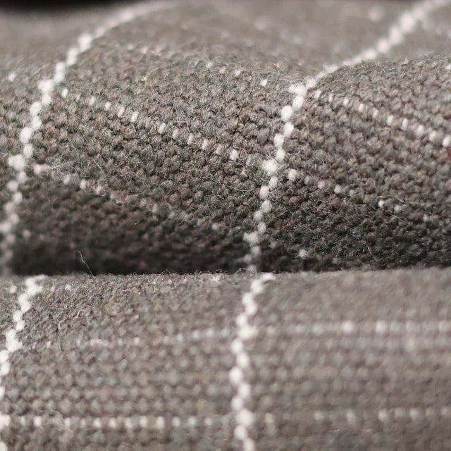 Close-up of 17oz ripstop cotton canvas tarpaulin showing reinforced tear-resistant weave.
