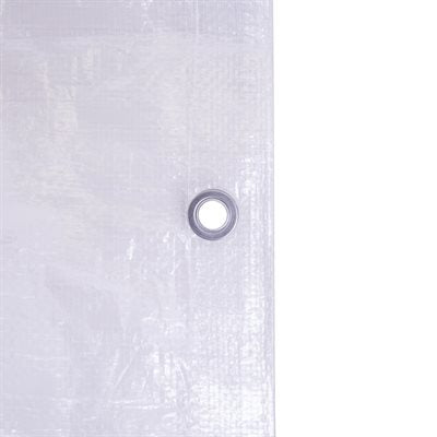 Ultimate Protection: Heavy Duty Waterproof White UV Resistant Tarpaulin - 105Gsm