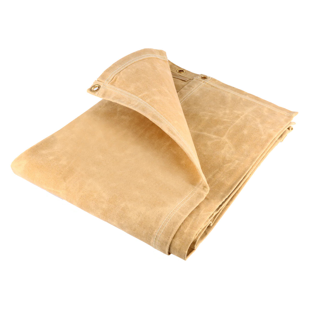 Durable 18oz cotton canvas tarpaulin ideal for DIY, construction, or storage use.