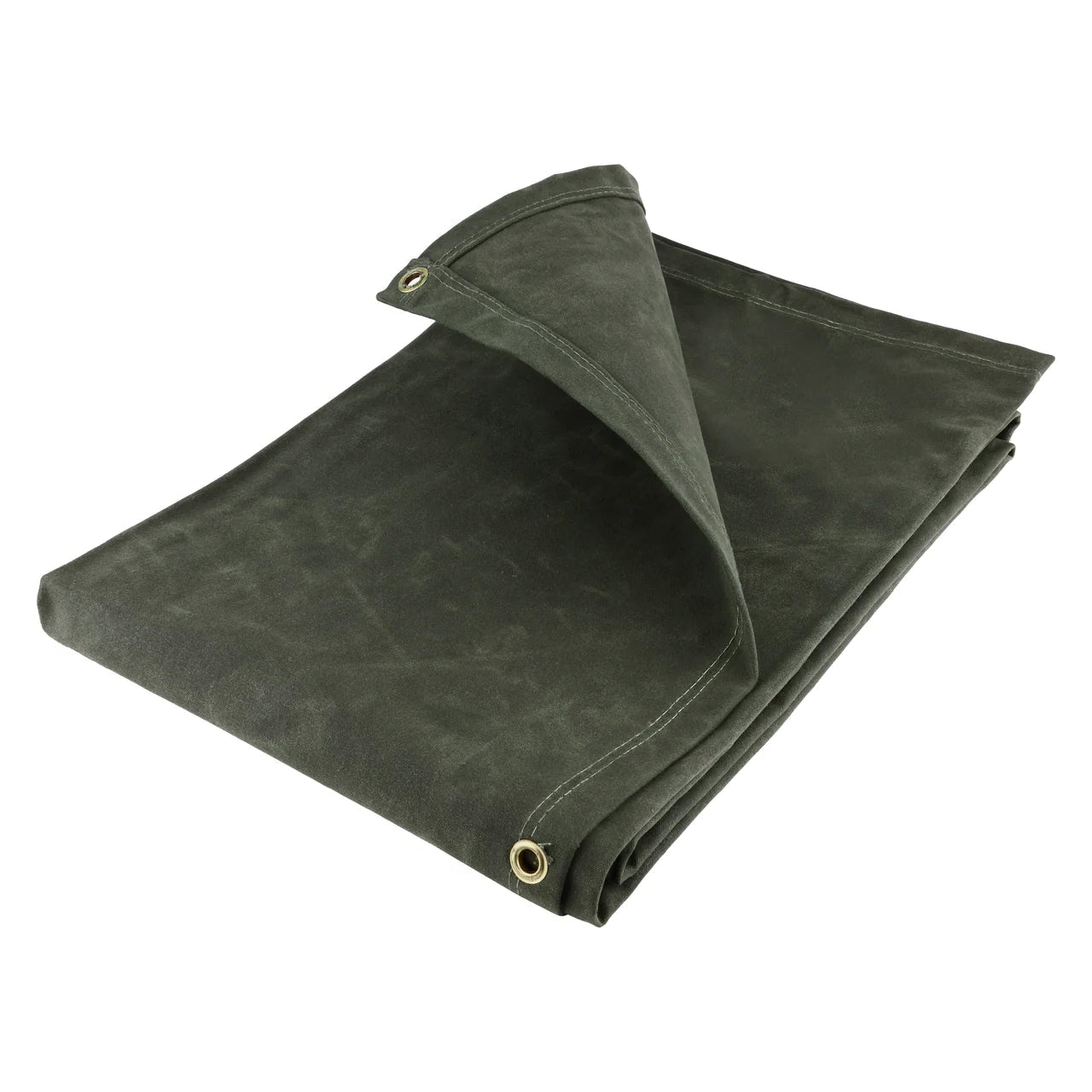 21oz heavy-weight cotton canvas tarpaulin for durable protection of equipment and goods.