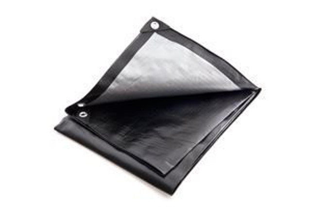 270gsm Heavy Weight Black/Silver Tarpaulins