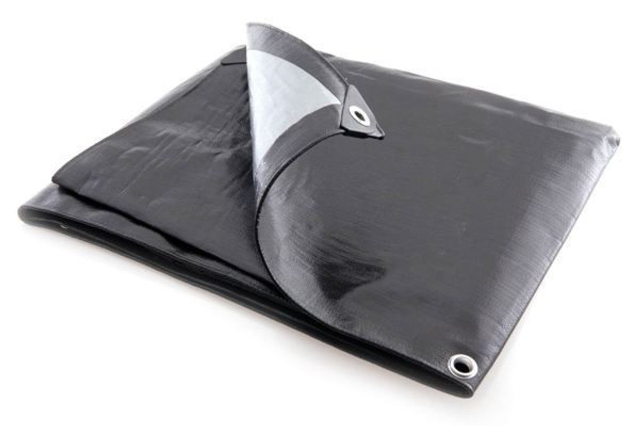270gsm Heavy Weight Black/Silver Tarpaulins