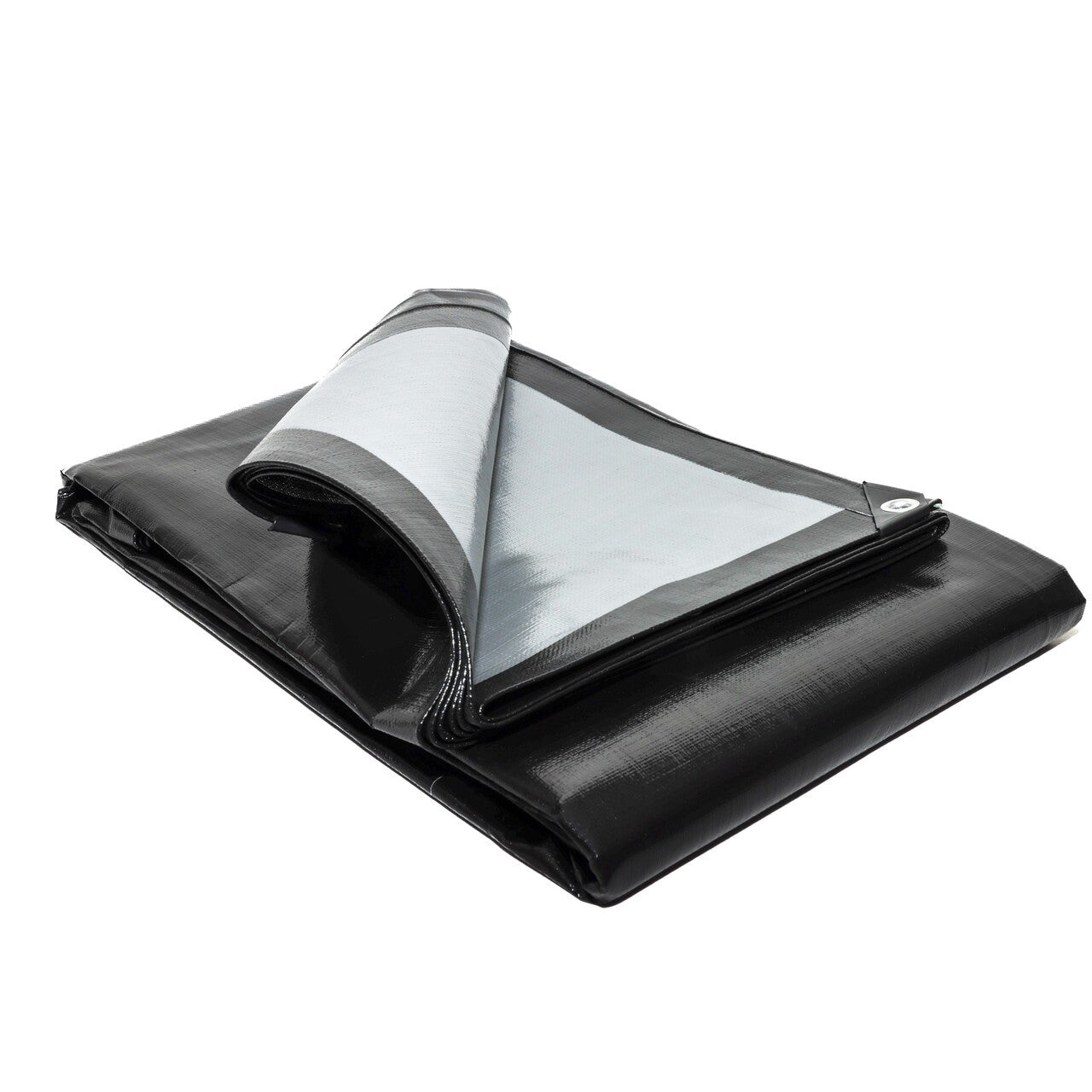 270gsm Heavy Weight Black/Silver Tarpaulins