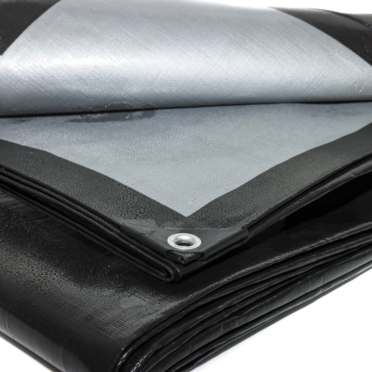 270gsm Heavy Weight Black/Silver Tarpaulins