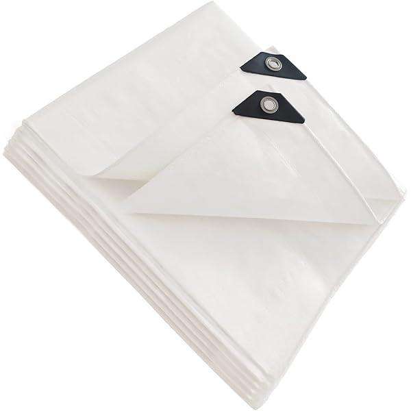 Heavy Duty Super White Tarpaulins 200GSM - Durable & Waterproof