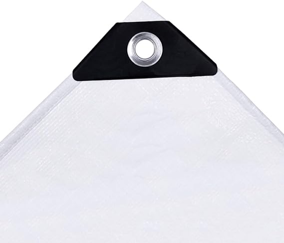 Ultimate Protection: Heavy Duty Waterproof White UV Resistant Tarpaulin - 105Gsm