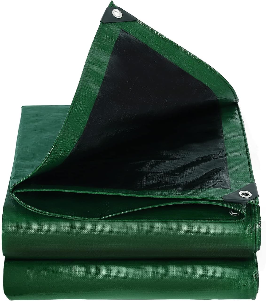 Premium Waterproof Heavy Duty Green/Black Tarpaulin - 265Gsm: Ultimate Protection for All Seasons