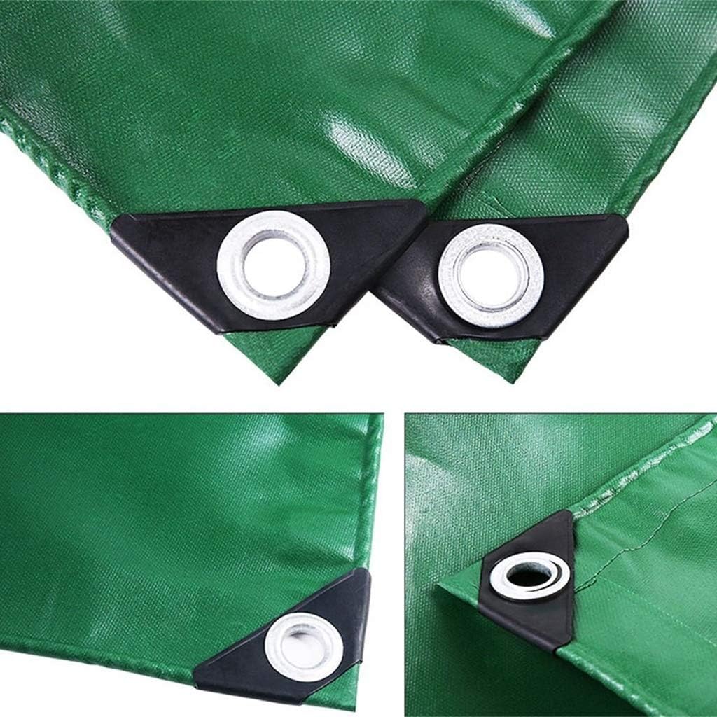 Ultra-Durable Green/Black Polyethylene Tarpaulin: Waterproof, Heavy-Duty Protection at 155gsm