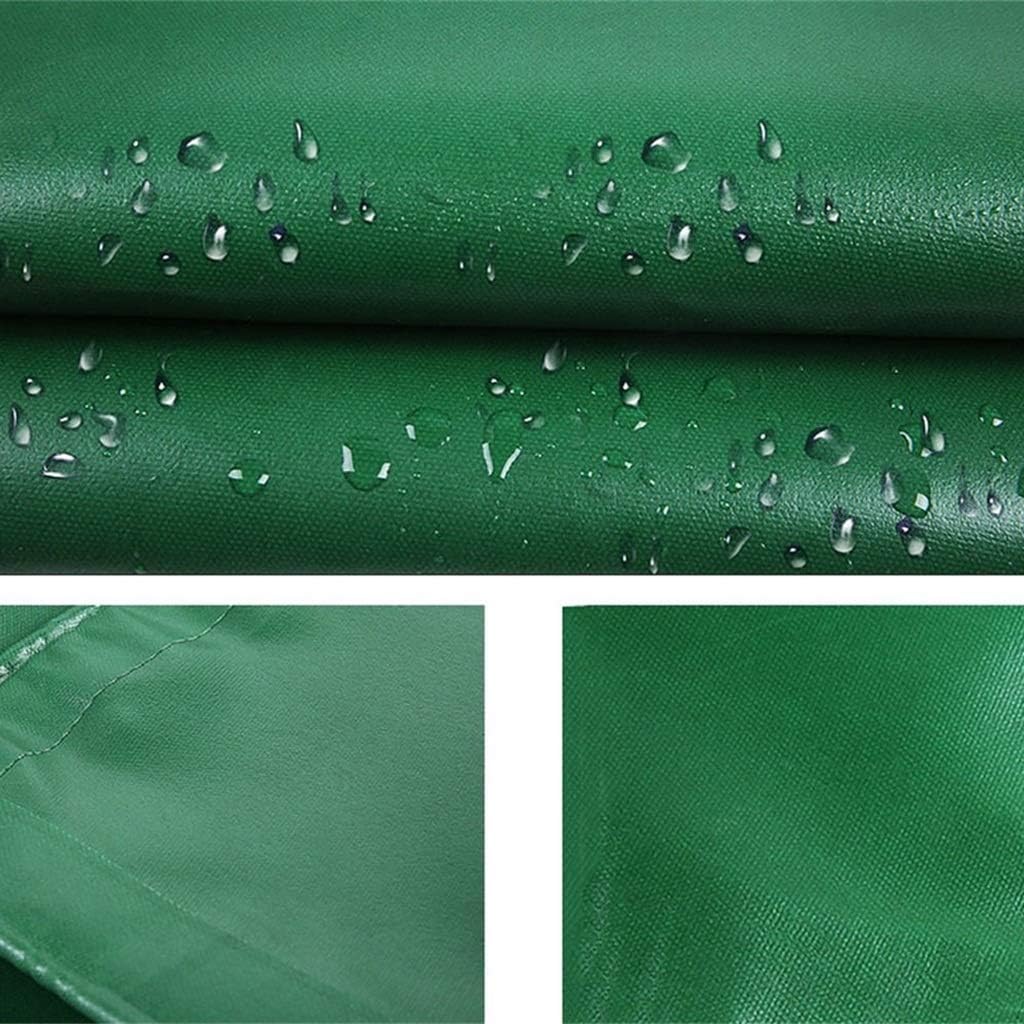 Ultra-Durable Green/Black Polyethylene Tarpaulin: Waterproof, Heavy-Duty Protection at 155gsm