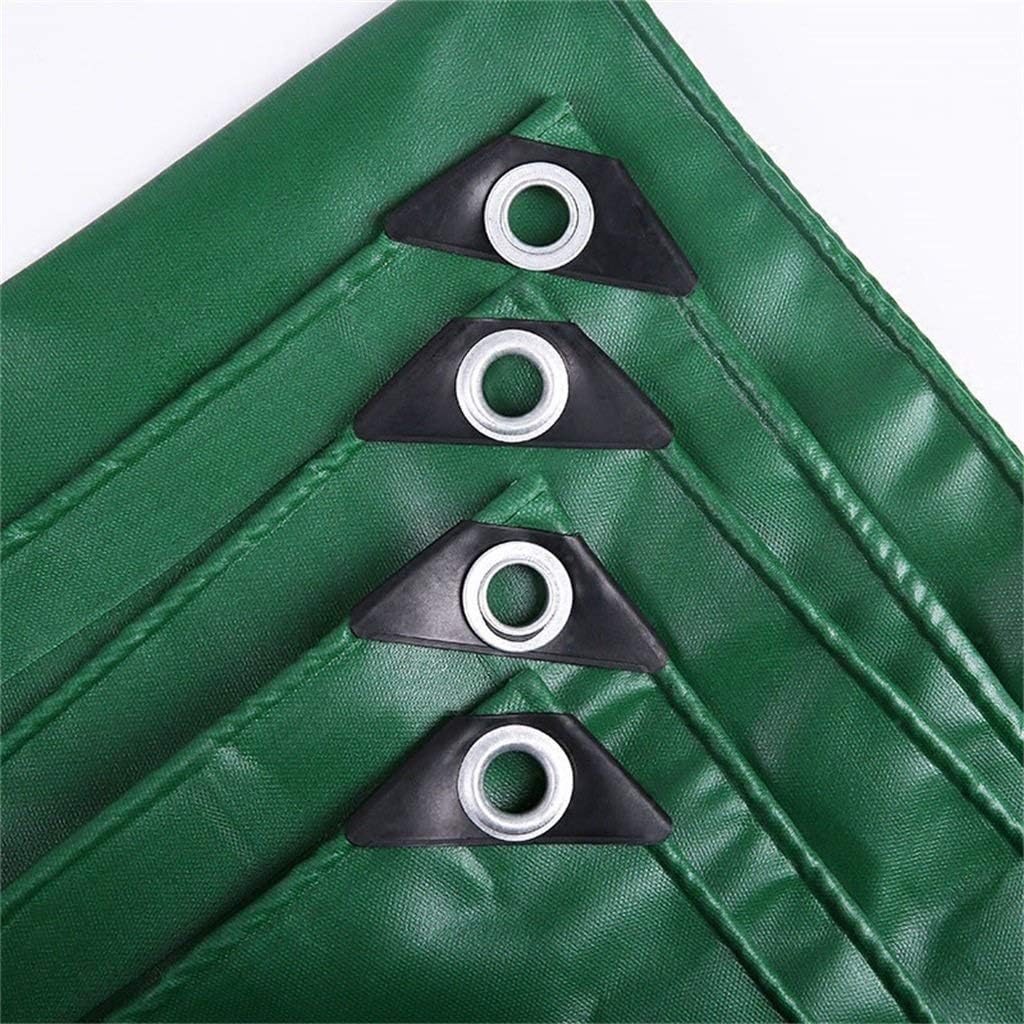 Ultra-Durable Green/Black Polyethylene Tarpaulin: Waterproof, Heavy-Duty Protection at 155gsm