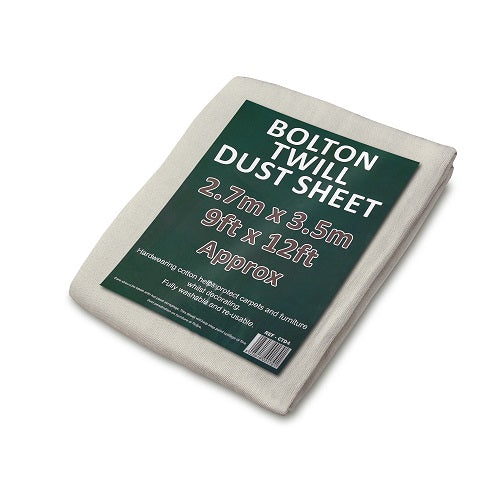 Bolton Twill Heavy-Duty Dust Sheet - Durable Protection for Tough Jobs