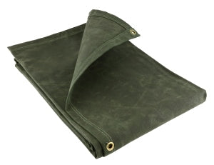 Heavy-Duty Dark Green Canvas Tarpaulins (21 oz)