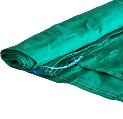 Heavy Duty Cotton Canvas Tarpaulin 14Oz Green Multipurpose Tarp Sheet