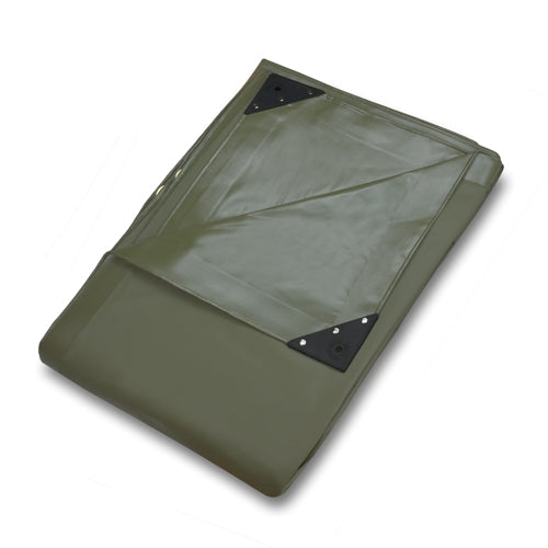 Heavy-Duty Olive Green PVC Single Tarpaulin - 560 GSM