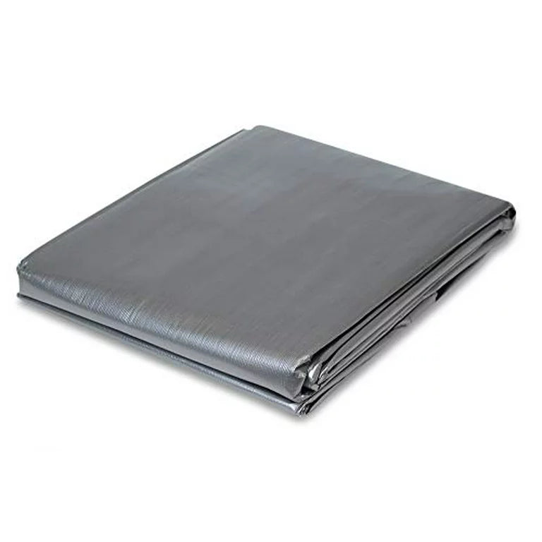 Premium Silver/Black Tarpaulin: Heavy Duty, Waterproof, 265gsm Polyethylene