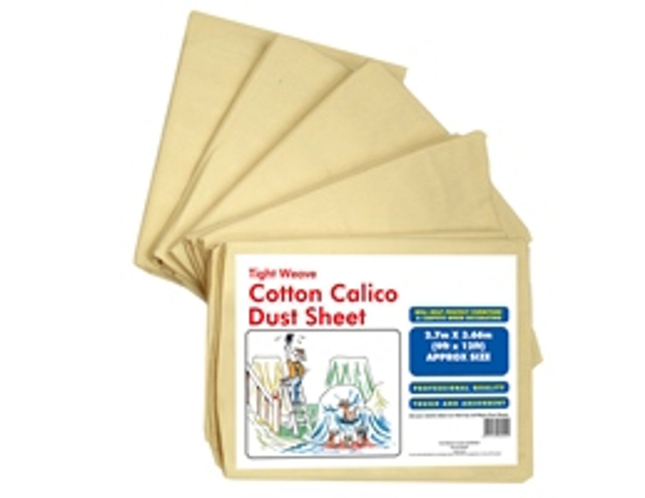 Cotton Calico Dust Sheet