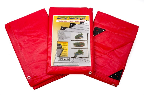 Super Red Heavy Weight Tarpaulin- 200gsm